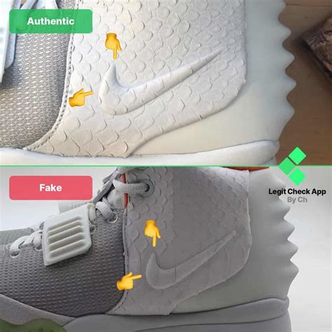 nike air yeezy 2 platinum real vs fake|Nike Air Yeezy 2 Authentic/Fake Comparison .